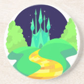 gele baksteen zandsteen onderzetter (Voorkant)