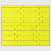 Gele Bakstenen Patroon Inpakpapier (Vlak)