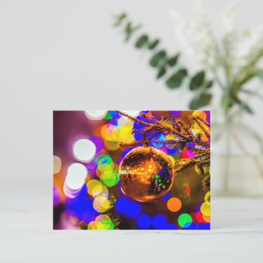 Gele bal, gordelroos briefkaart (Staand voorkant)