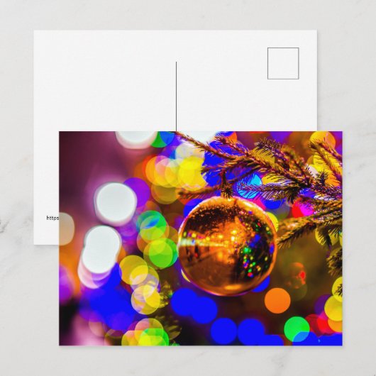 Gele bal, gordelroos briefkaart (Voorkant / Achterkant)