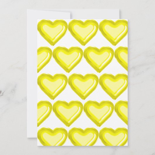 Gele ballon 1st Birthday Party Invitation Kaart (Achterkant)