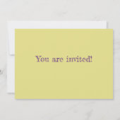 Gele Ballon blauwe cupcake Verjaardag Uitnodiging (Achterkant)