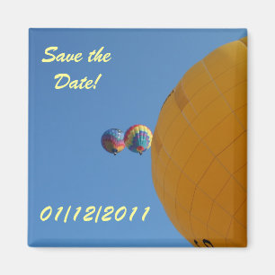 Gele ballon stijgt! magneet
