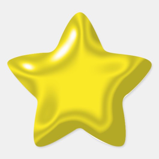Gele ballon stijl Sticker (Voorkant)