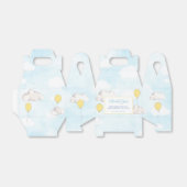 gele ballonnen wolken verjaardag doopfeest bedankdoosjes (Uitgevouwen)