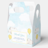 gele ballonnen wolken verjaardag doopfeest bedankdoosjes (Geopend)