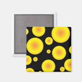 Gele balls magneet (Voorkant / Achterkant)