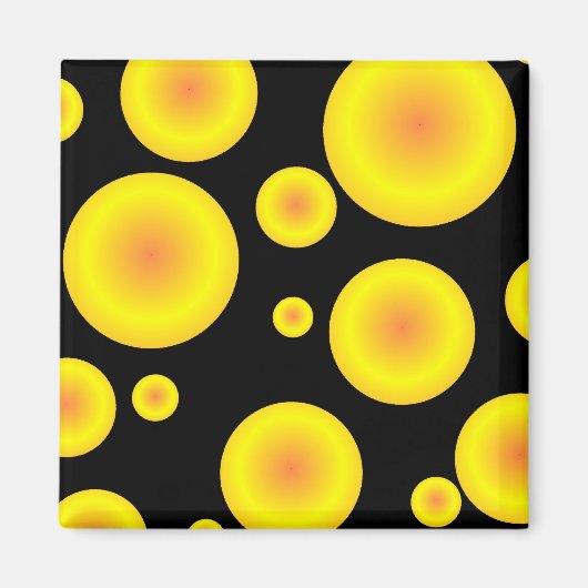 Gele balls magneet (Voorkant)