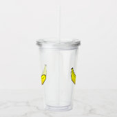 Gele banaan acryl drinkbeker (Rechts)