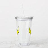 Gele banaan acryl drinkbeker (Links)