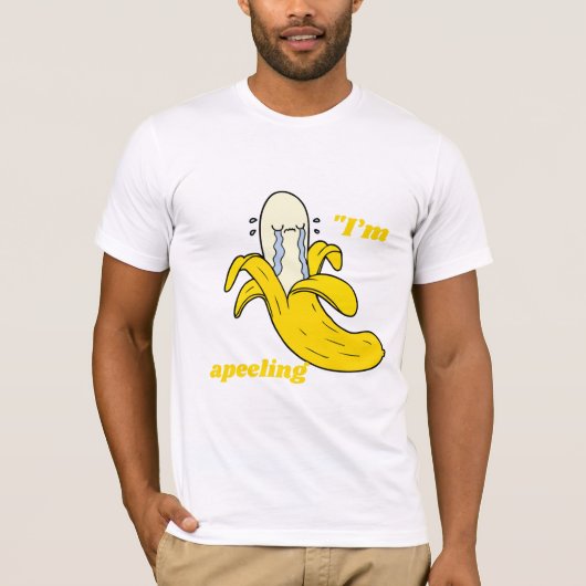 GELE BANAAN T-SHIRT (Voorkant)