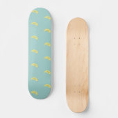 Gele banaan tekening blauw patroon persoonlijk skateboard (Voorkant)