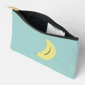 Gele banaan tekening op blauw etui (Open)