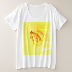 "Gele banaan" verkuilt foto. Bestel nu Grote Maat T-shirt