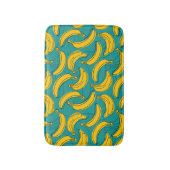 Gele banaan: zwarte omtrek  badmat (Voorkant Verticaal)