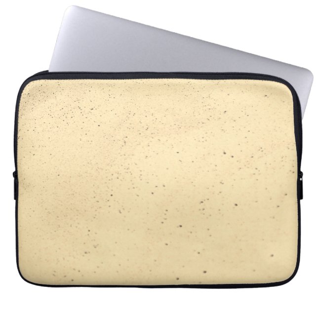 Gele banaanzand laptop sleeve (Voorkant)