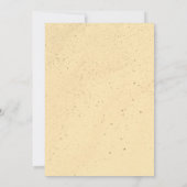 Gele banaanzand save the date (Achterkant)