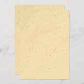 Gele banaanzand save the date (Voorkant / Achterkant)