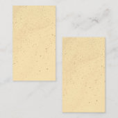 Gele banaanzand visitekaartje (Voorkant / Achterkant)