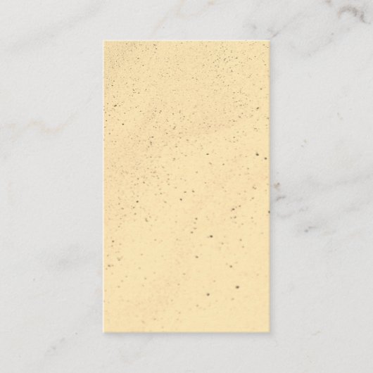 Gele banaanzand visitekaartje (Voorkant)