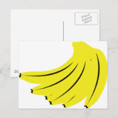 gele bananen briefkaart (Voorkant / Achterkant)