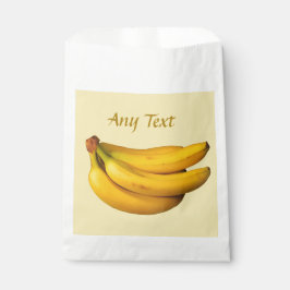 Gele bananen in een bos bedankzakje