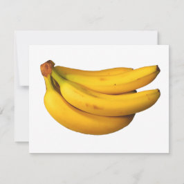 Gele bananen in een bos rechthoekig notitiekaartje