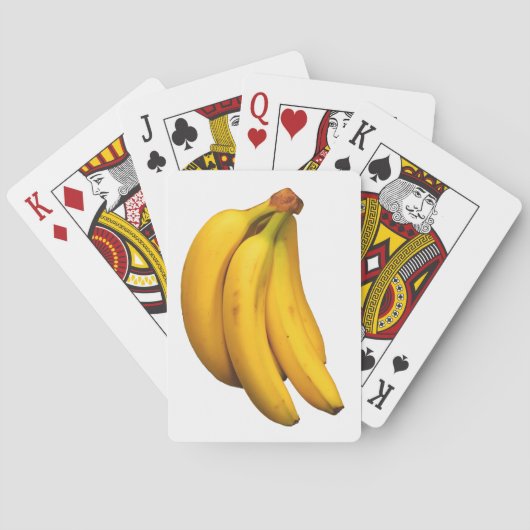 Gele bananen in een bos rechthoekig pokerkaarten (Achterkant)