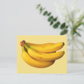 Gele Bananen-kaak in een Bunch Briefkaart (Staand voorkant)
