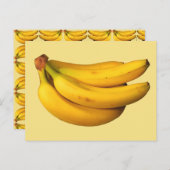 Gele Bananen-kaak in een Bunch Briefkaart (Voorkant / Achterkant)
