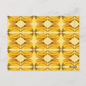 Gele Bananen-kaak in een Bunch Briefkaart (Achterkant)