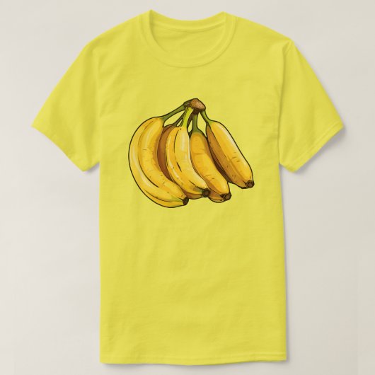 Gele Bananen T-shirt (Design voorkant)