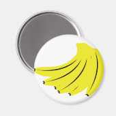 gele bananen vruchten magneet (Voorkant / Achterkant)