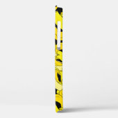  gele bananen: zwarte achtergrond Case-Mate iPhone case (Achterkant / Links)