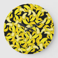 gele bananen: zwarte achtergrond