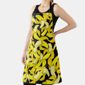 gele bananen: zwarte achtergrond schort (Insitu)