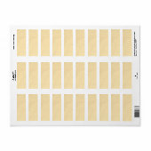 Gele Bananenzand Etiket (Full Sheet)