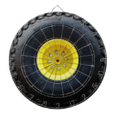 Gele band voor constructiewiel van vrachtwagen dartbord (Voorkant)