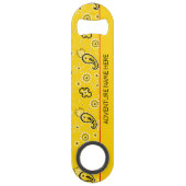 Gele Bandana Custom Adventure Bottle-opener Speed Flessenopener (Achterkant)