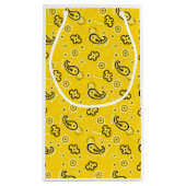 Gele Bandana Modern Cowboy Western buitenshuis Klein Cadeauzakje (Achterkant)