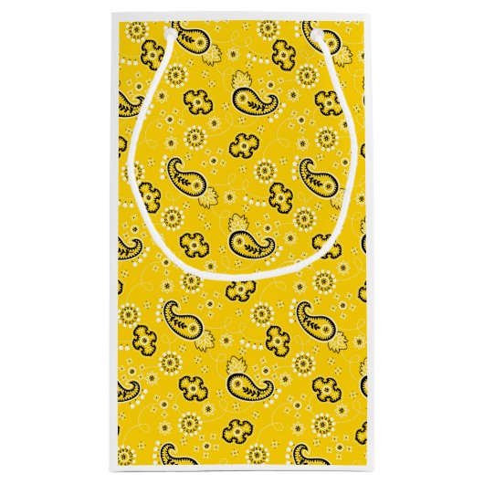 Gele Bandana Modern Cowboy Western buitenshuis Klein Cadeauzakje (Achterkant)