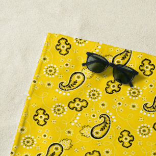Gele Bandana NAAM Zwart Rood Wit Fun Strandlaken