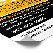 Gele bank - Meubelwinkel Verkoop Poster (Hoek)