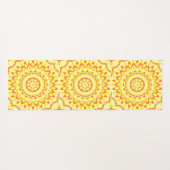 Gele basis Mandala Yogamat (Achterkant (horizontaal))