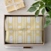Gele beeninleg stippen rand decoupage papier (Geschenk)