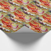 Gele Begonia waterverf originele kunst Cadeaupapier (Hoek)