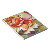 Gele Begonia waterverf originele kunst Notitieblok (Schuin)