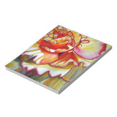 Gele Begonia waterverf originele kunst Notitieblok (Linkerzijde)