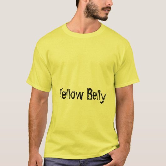 Gele Belly T-shirt (Voorkant)