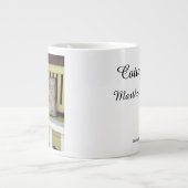 Gele Bench en Pillow - Martha's wijntuin Grote Koffiekop (Voorkant)